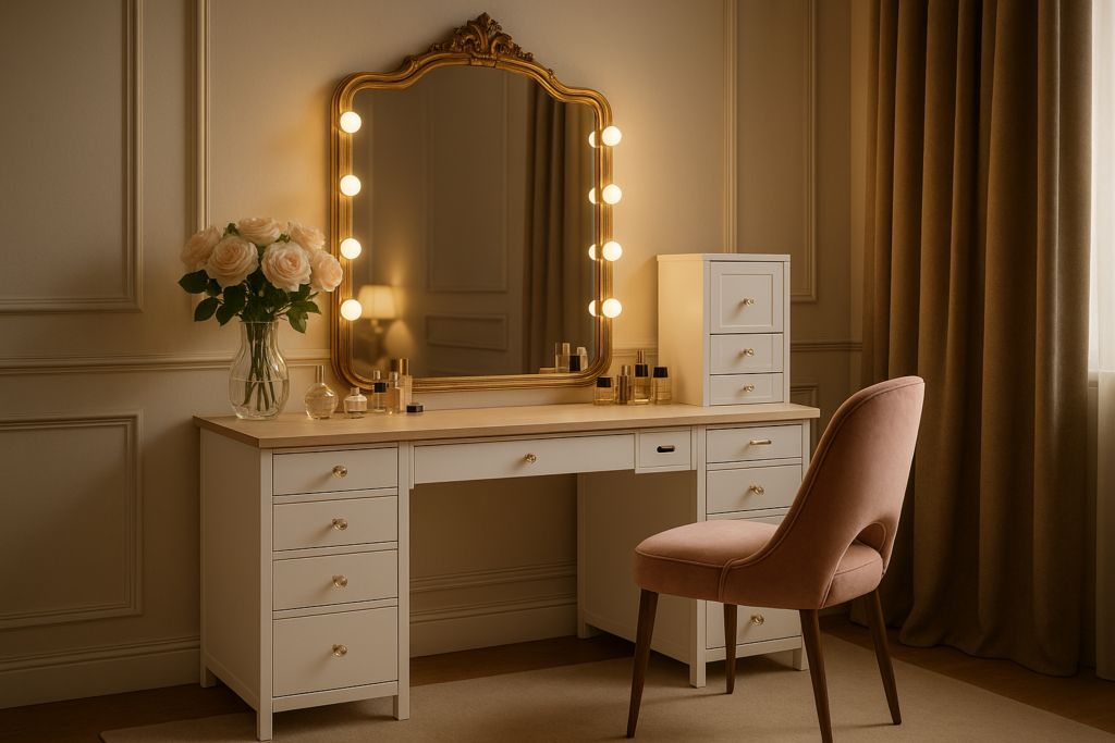 Impressions Vanity Desk: A Luxe Essential for the Modern Bedroom