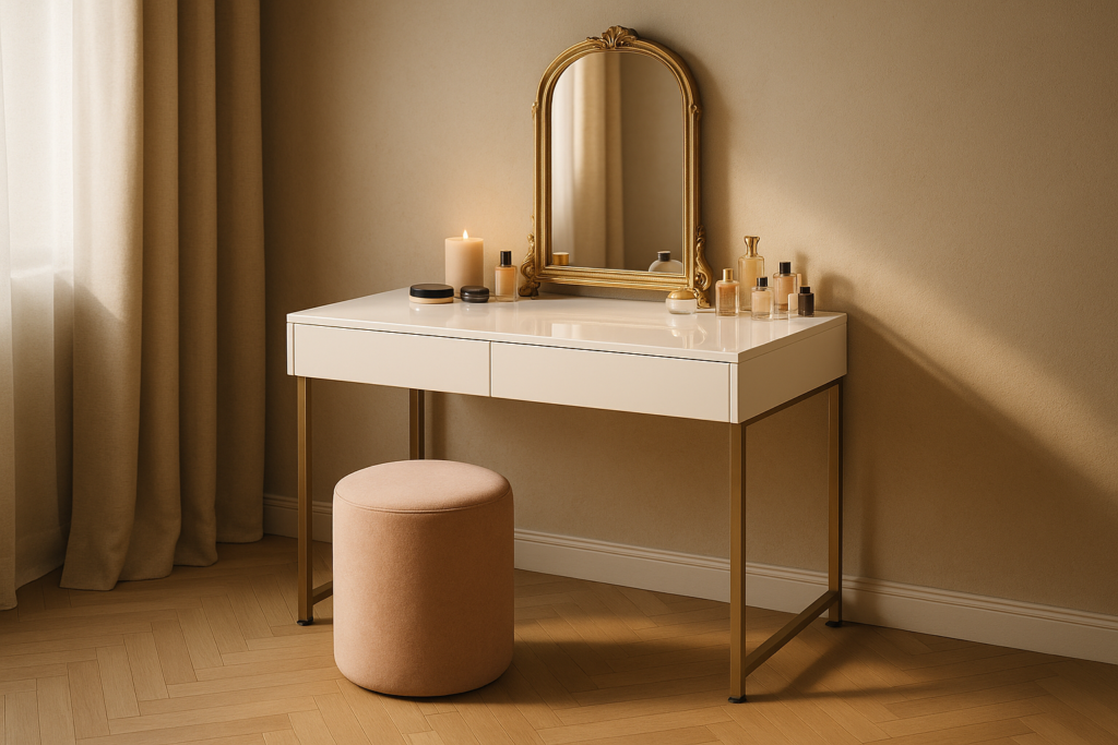 Makeup Vanity Desk Without Mirror: Elegant, Flexible, Timeless