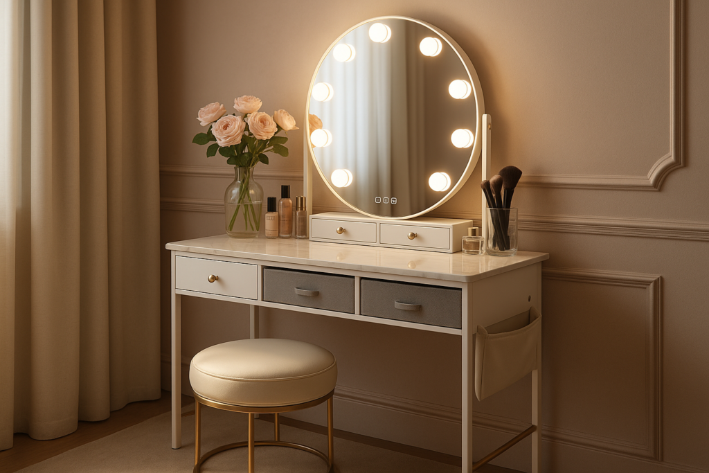 Vanity Desk with Stool: A Modern Essential for Elegant Daily Rituals