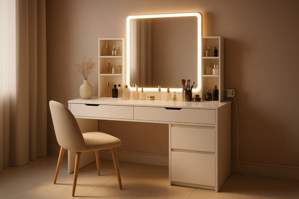 Vanity Desk with Mirror and Chair: Elevate Your Daily Ritual