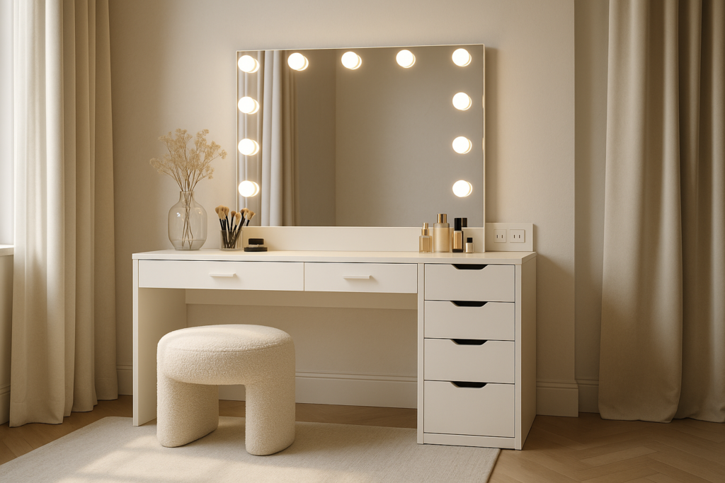 White Vanity Desk No Mirror: Elegant, Versatile, Timeless