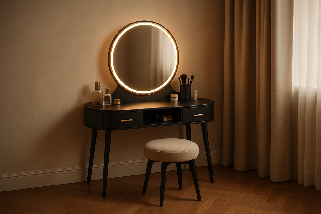 Rounded Vanity Desk Ideas That Blend Elegance with Everyday Ease