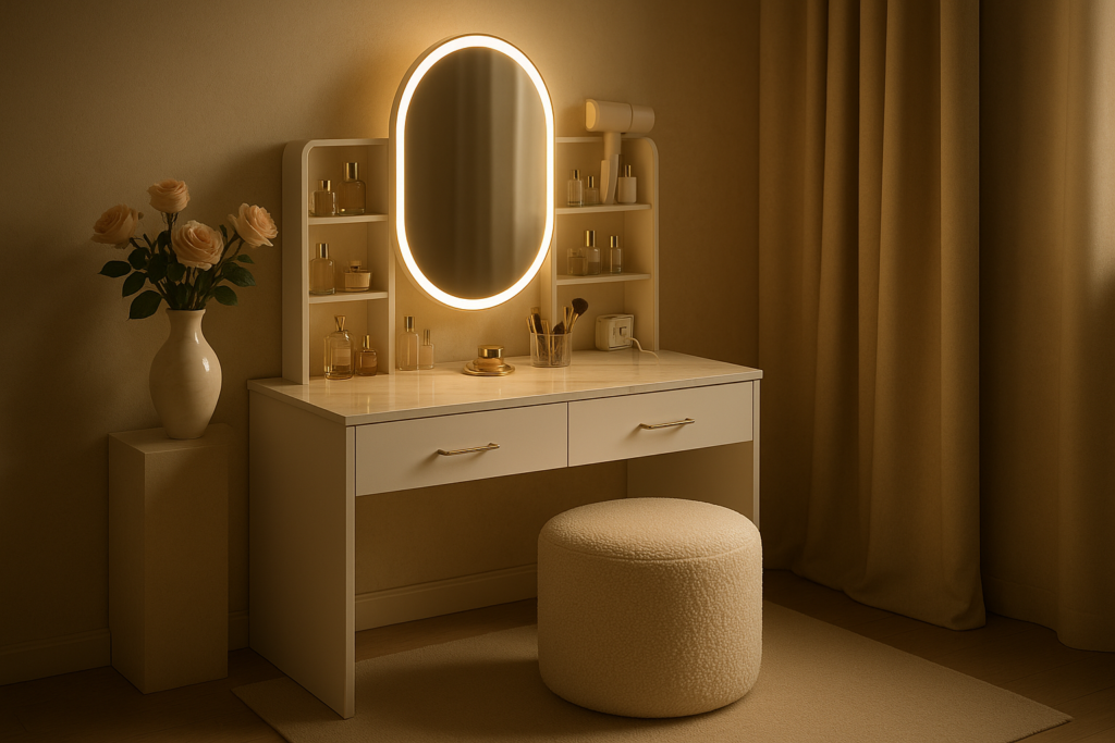 Vanity Desk Stool Sets That Redefine Modern Elegance