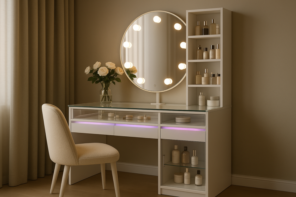 Glass Vanity Desk Ideas That Elevate Your Daily Rituals