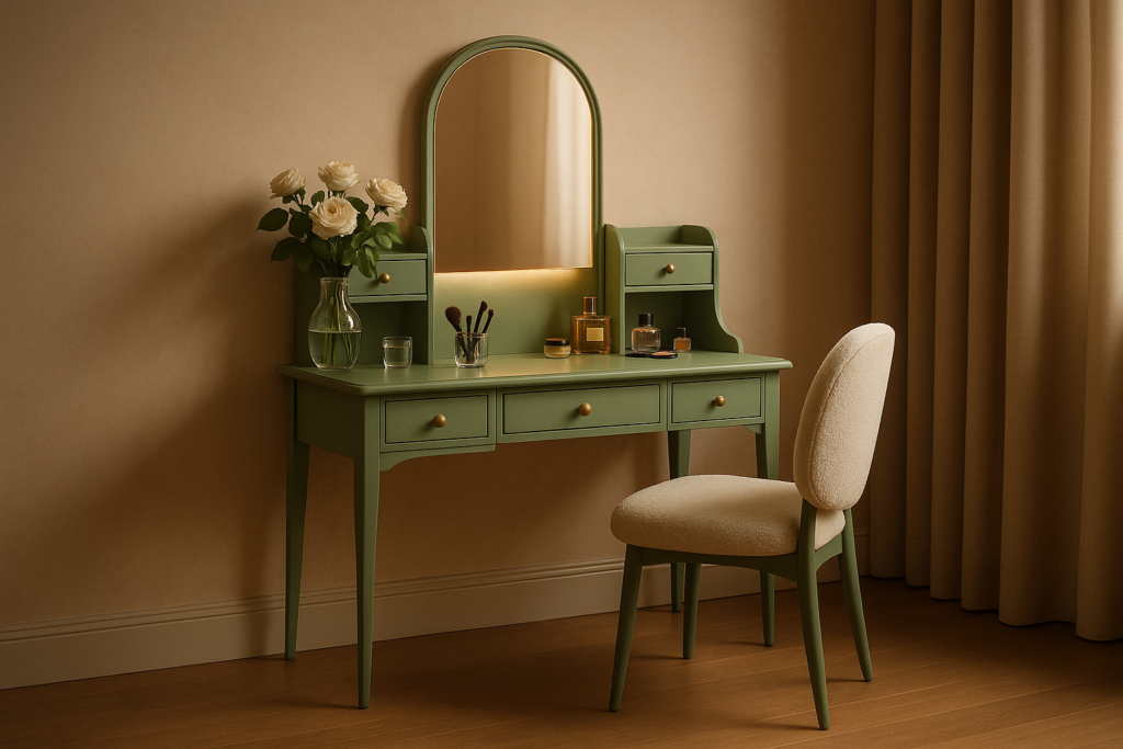 Green Vanity Desk Ideas to Elevate Small Spaces With Style