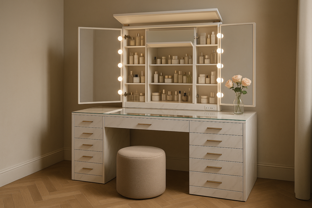 Hidden Vanity Desk Ideas That Marry Storage with Modern Style