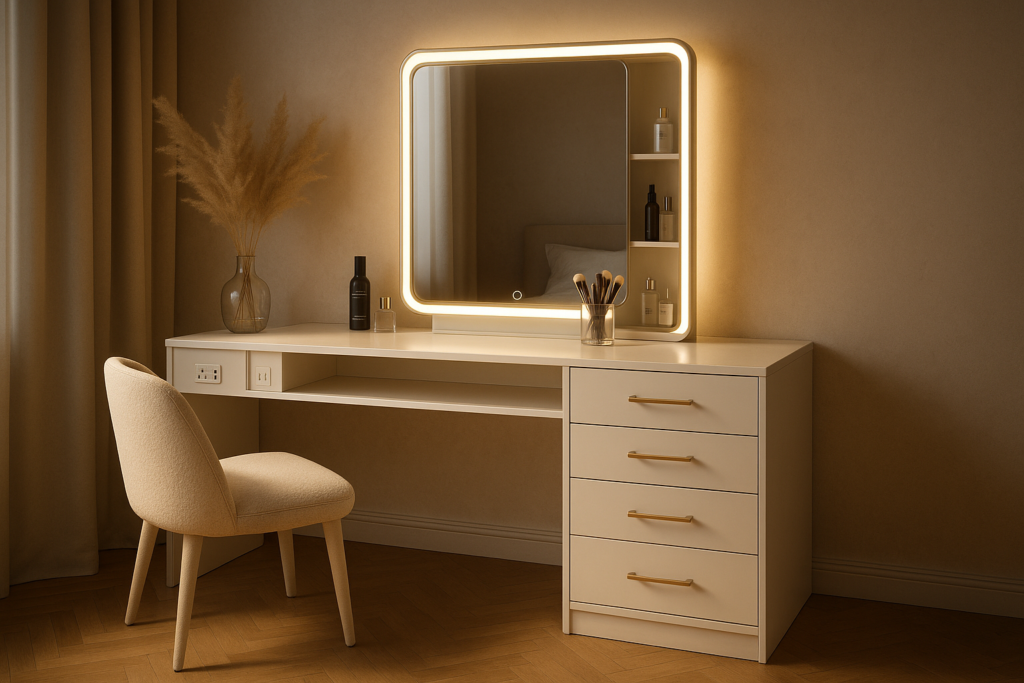 Vanity Desk with Sliding Mirror: A Modern Essential for Elevated Living