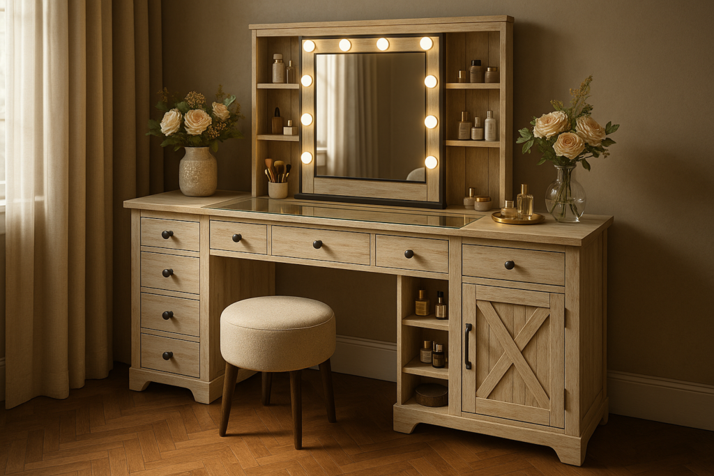 Vanity Desk Combo Elegance: Where Beauty Meets Everyday Ritual