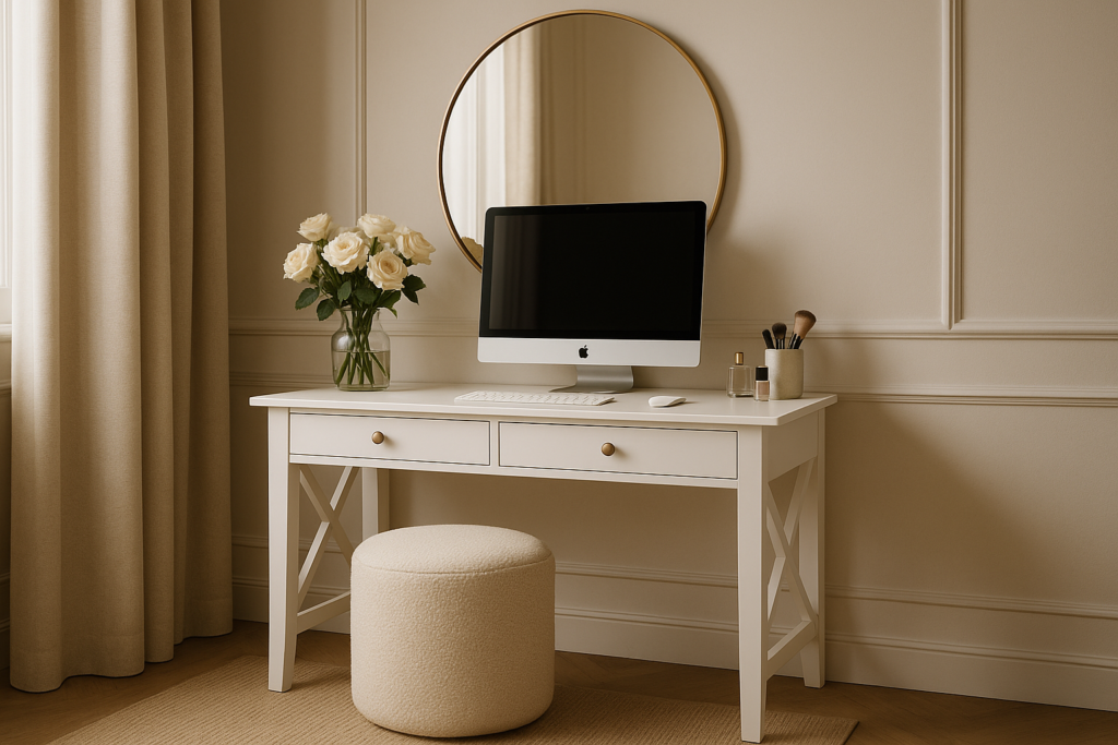 Computer and Vanity Desk Ideas to Elevate Work and Self-Care