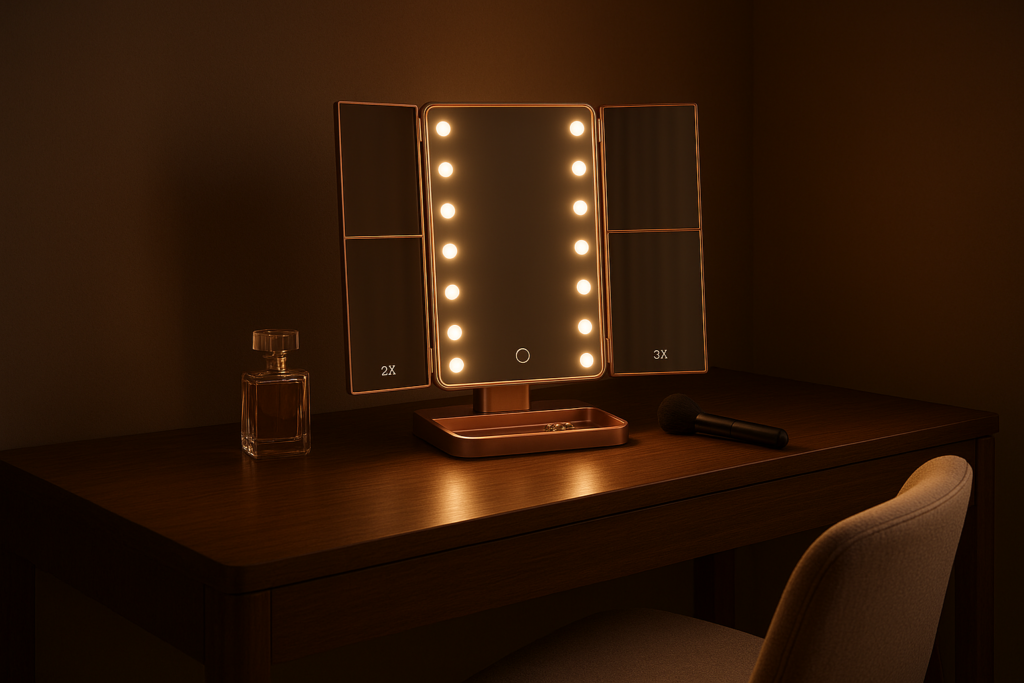 Vanity Desk LED Mirror Elegance for a Modern Beauty Ritual
