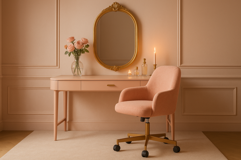 Pink Vanity Desk Chair Ideas That Blend Beauty and Comfort