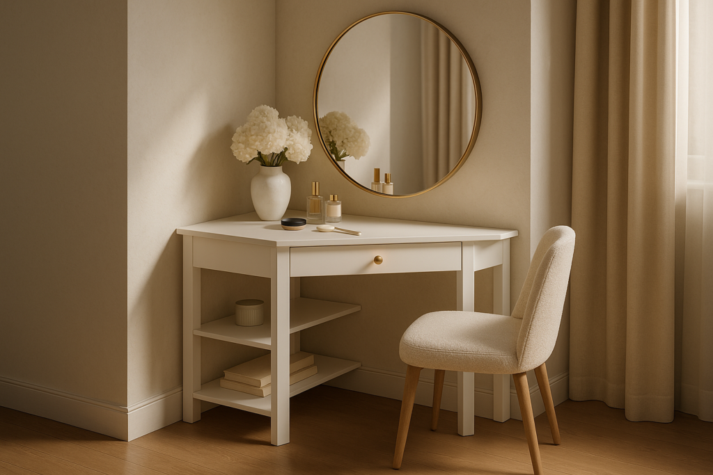 Small Corner Vanity Desk Ideas to Elevate Compact Spaces