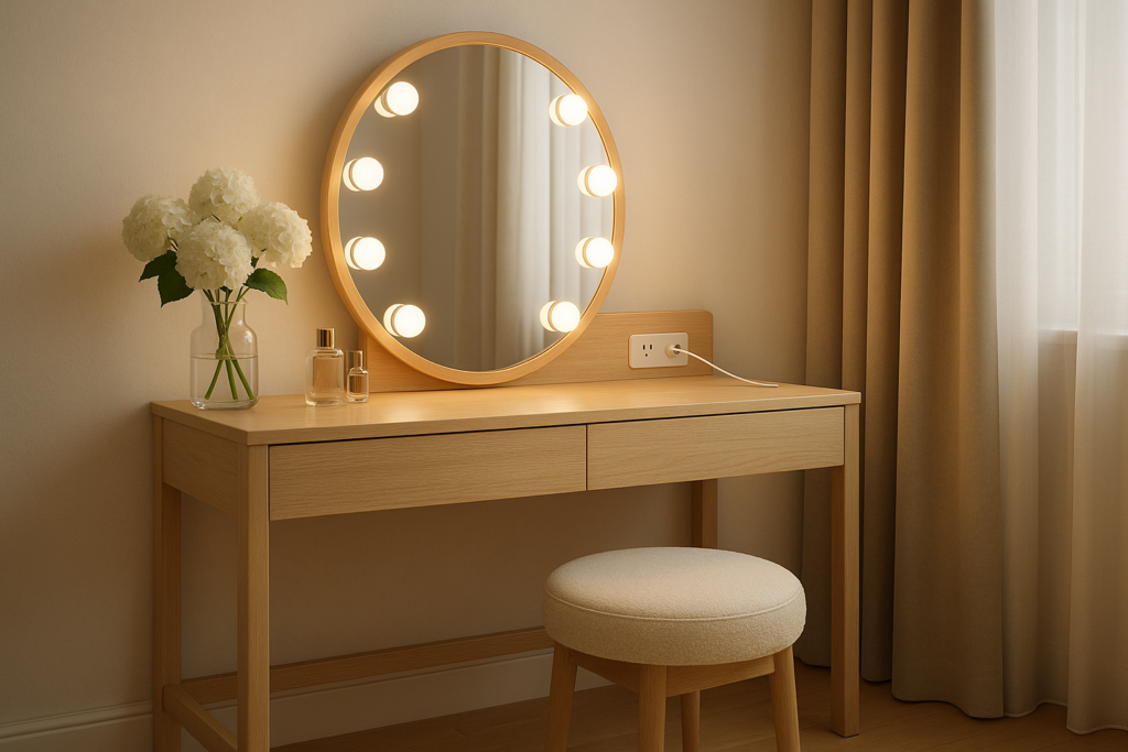 White Oak Vanity Desk Ideas for a Timeless, Modern Bedroom