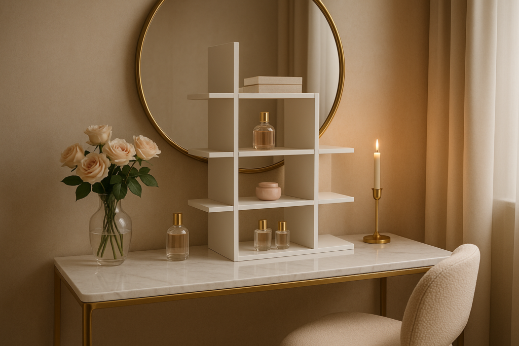 Vanity Desk Shelves That Elevate Beauty and Function
