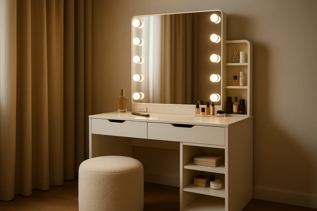 Vanity Desk with Mirror and Lights Amazon Loves for Modern Bedrooms