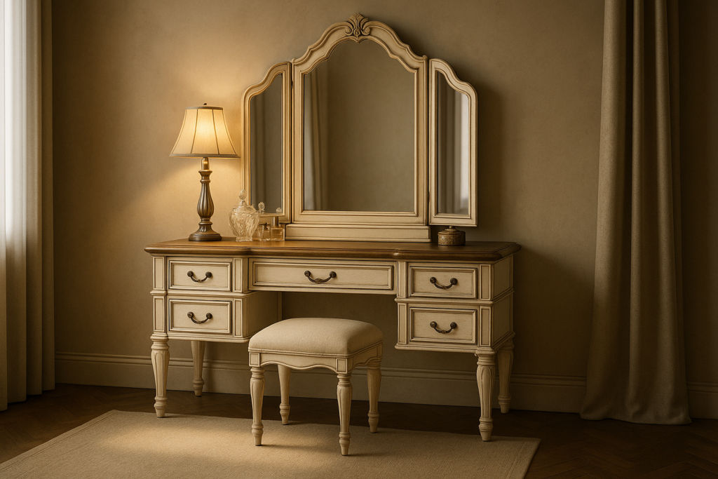 Antique Vanity Desk with Mirror: A Timeless Bedroom Statement
